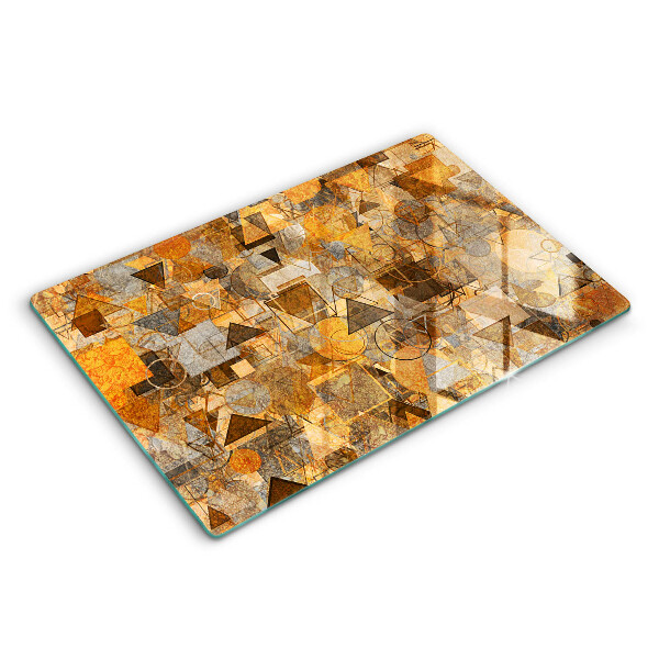 Tocător sticlă modern Model de forme geometrice 80x52 cm