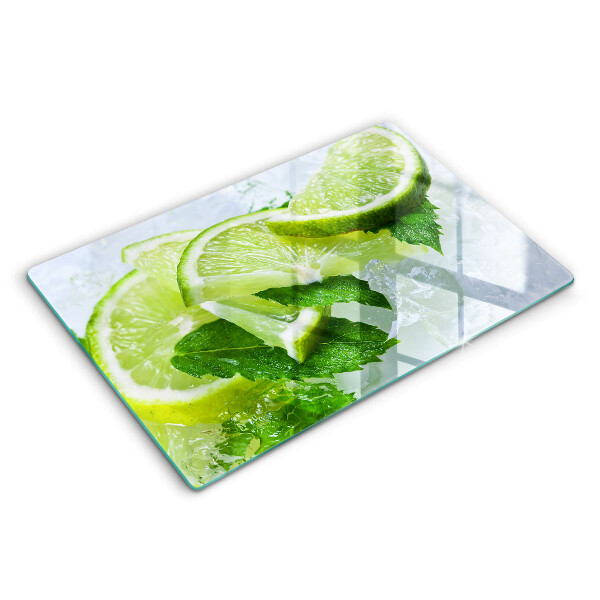 Tocător de bucătărie modern Mentă de lime și gheață 80x52 cm