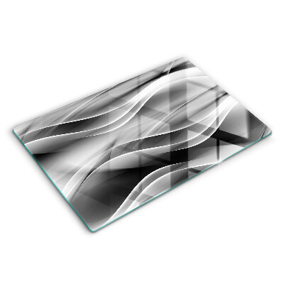 Tocător de bucătărie modern Linii moi abstracte 80x52 cm