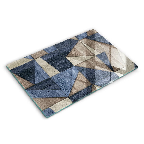 Tocător sticlă modern Abstracție geometrică 80x52 cm