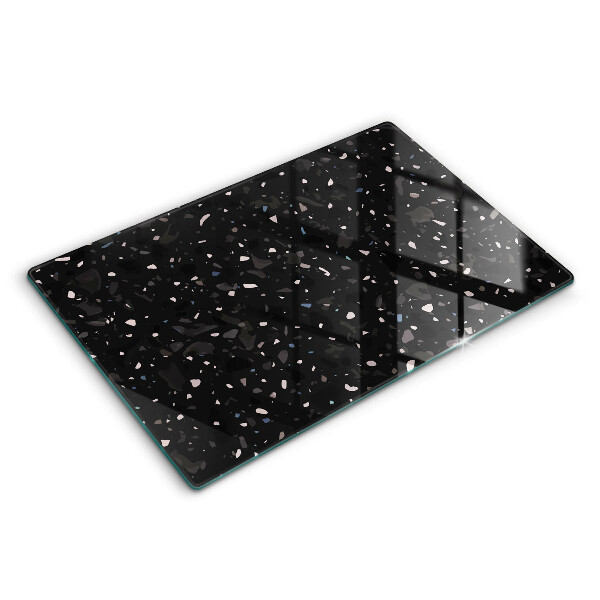 Tocător din sticlă modern Gresie închisă la culoare 80x52 cm