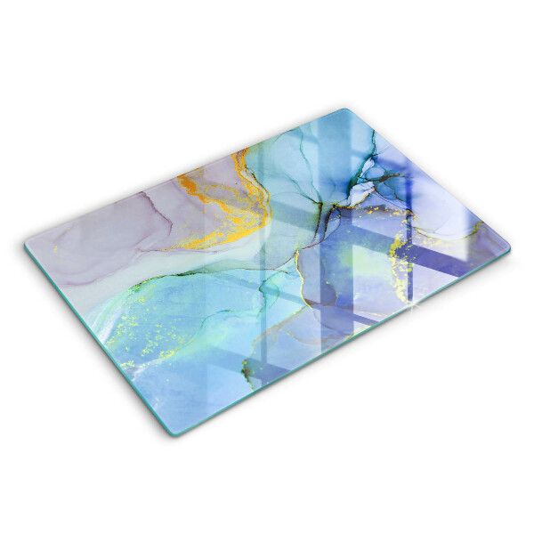 Tocător din sticlă modern Aur de piatră crăpat 80x52 cm