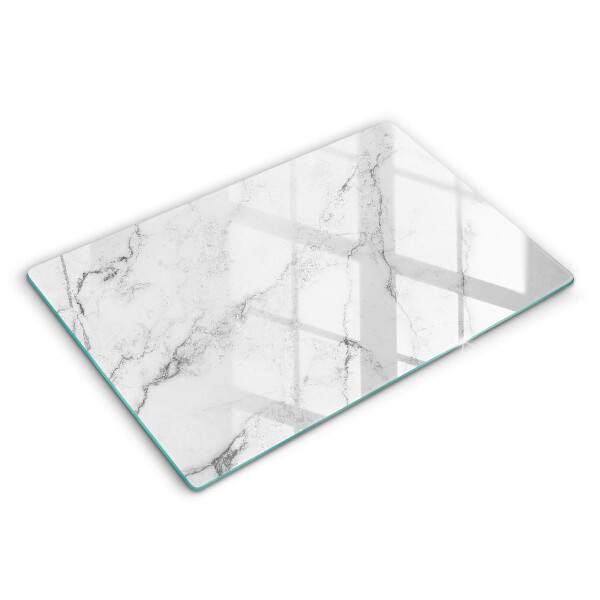 Tocător sticlă modern Textură elegantă de marmură 80x52 cm