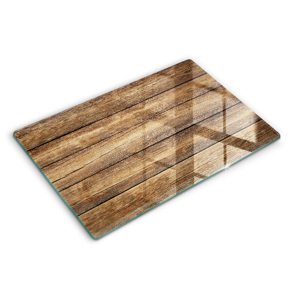Tocător sticlă modern Plăci cu textură de lemn 80x52 cm