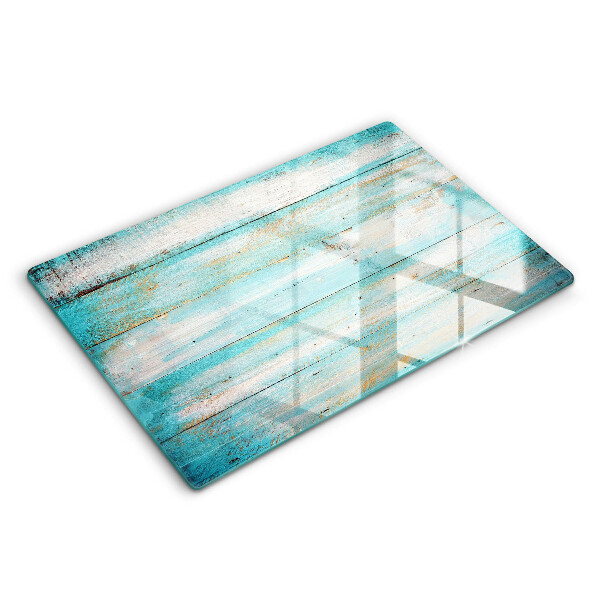 Tocător din sticlă modern Scânduri de lemn vintage 80x52 cm