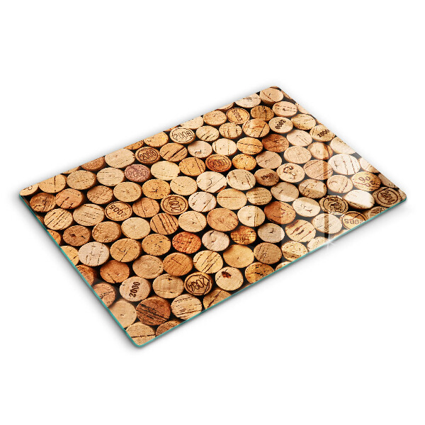 Tocător de bucătărie modern Model de plută de vin 80x52 cm