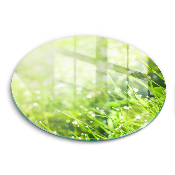 Tocător sticlă original Natură - iarbă și rouă
