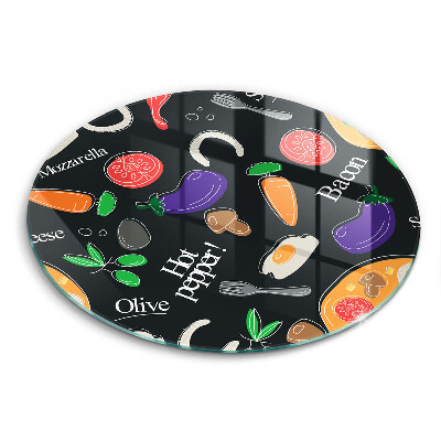 Tocător de bucătărie original Ilustrație alimentară