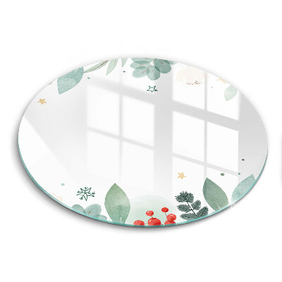 Tocător de bucătărie original Frunze de acuarelă