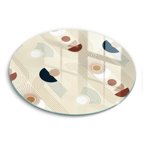 Tocător de bucătărie original Forme geometrice boho