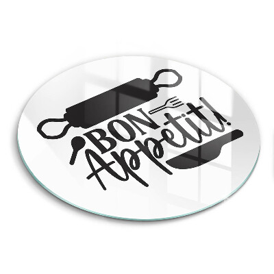 Tocător din sticlă original Inscripția Poftă bună