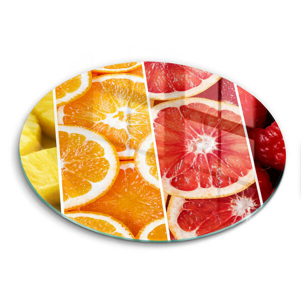 Tocător din sticlă original Fructe colorate