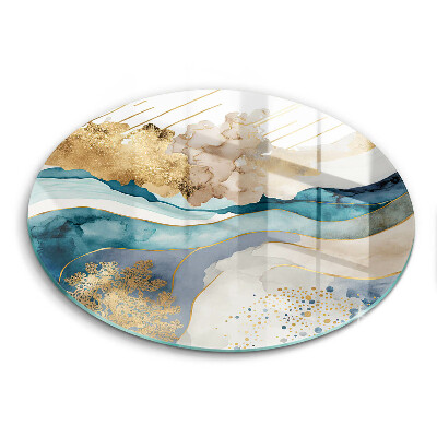 Tocător de bucătărie original Marmură colorată