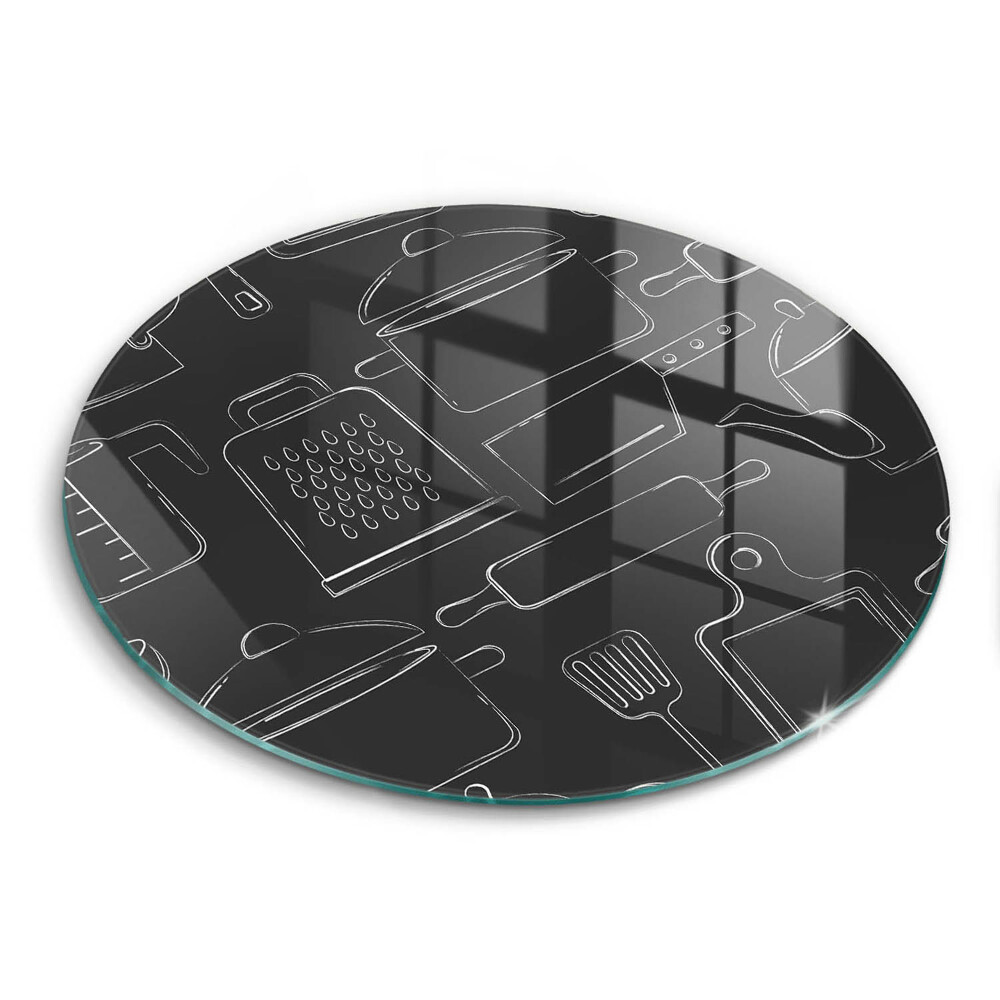 Tocător sticlă original Desenarea accesoriilor de bucătărie