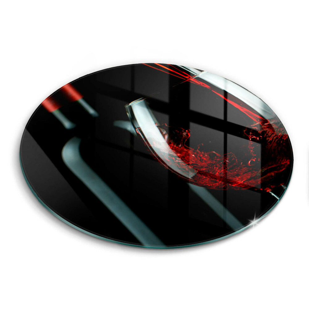 Tocător sticlă original O sticlă de vin și un pahar