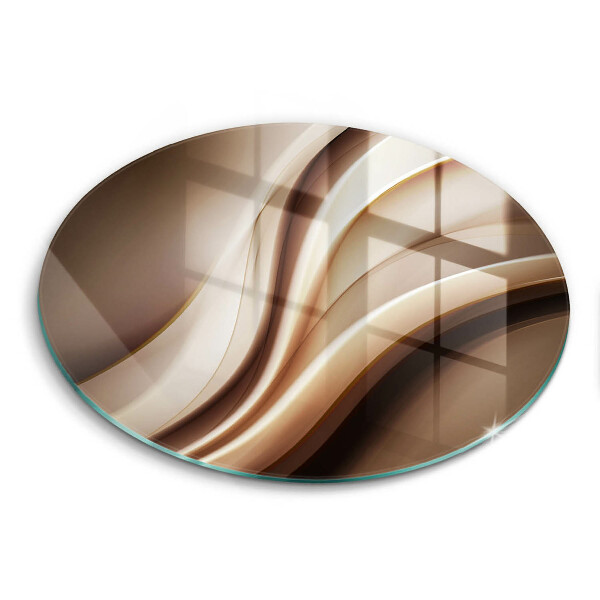 Tocător din sticlă original Linii moi abstracte