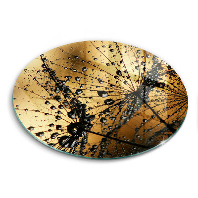 Tocător din sticlă original Rouă și păpădii