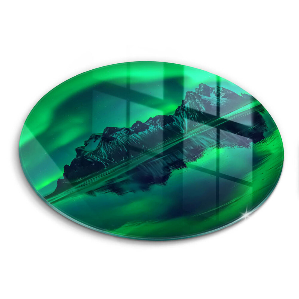 Tocător de bucătărie original Peisaj al aurorei boreale