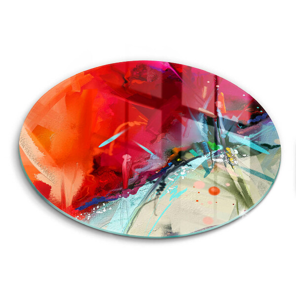Tocător sticlă original Abstracție pictată