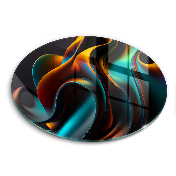 Tocător sticlă original Abstracție colorată