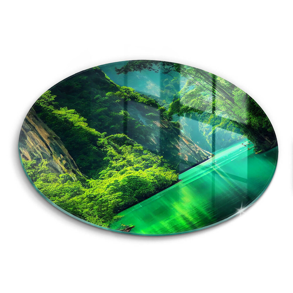 Tocător din sticlă original Peisaj lagunar