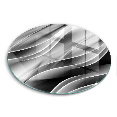 Tocător din sticlă original Linii moi abstracte