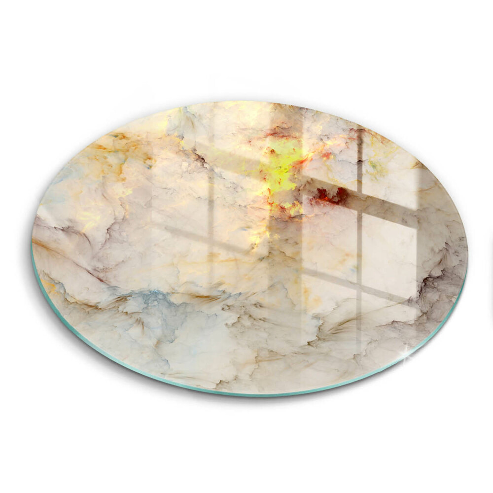 Tocător din sticlă original Textură de marmură cu aur