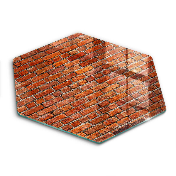 Tocător de bucătărie în formă de hexagon Zid de cărămidă