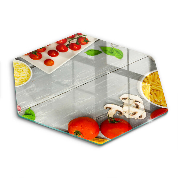 Tocător sticlă hexagonal Mâncare de bucătărie