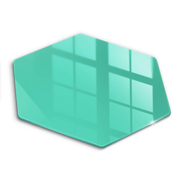 Tocător din sticlă hexagonal Culoare verde
