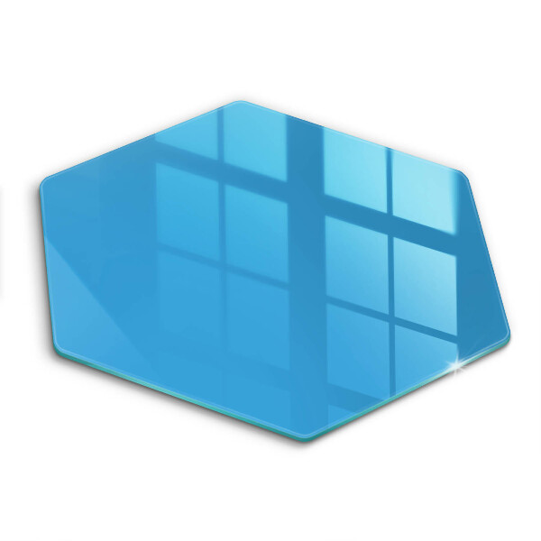Tocător sticlă hexagonal Culoare albastră