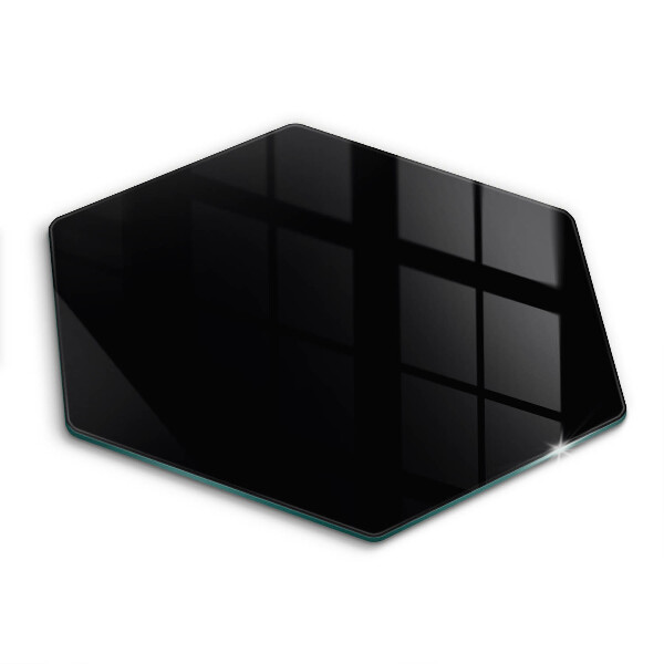 Tocător din sticlă hexagonal Culoare neagră