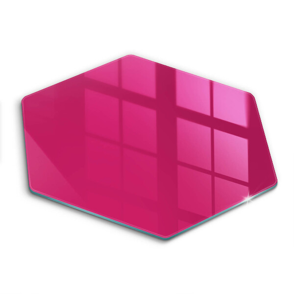 Tocător din sticlă hexagonal Culoare roz