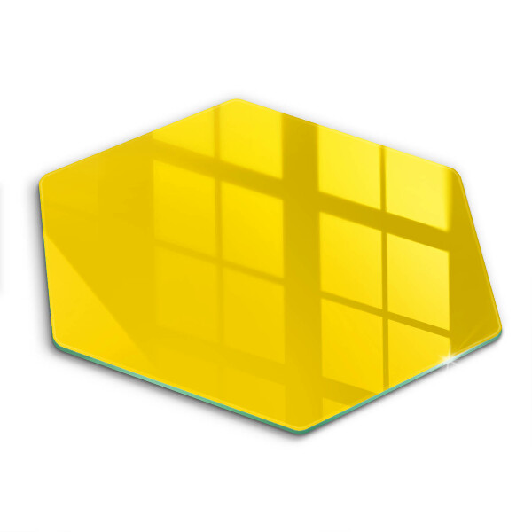 Tocător din sticlă hexagonal Culoare galbenă