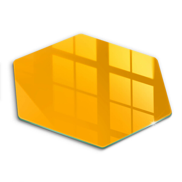 Tocător sticlă hexagonal Culoare galben închis