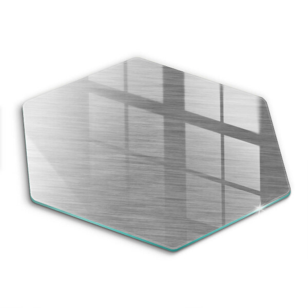 Tocător de bucătărie în formă de hexagon Textură de fundal metalică