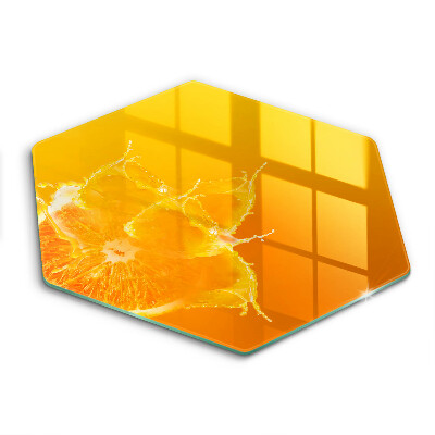 Tocător sticlă hexagonal Fructe zemoase de portocale