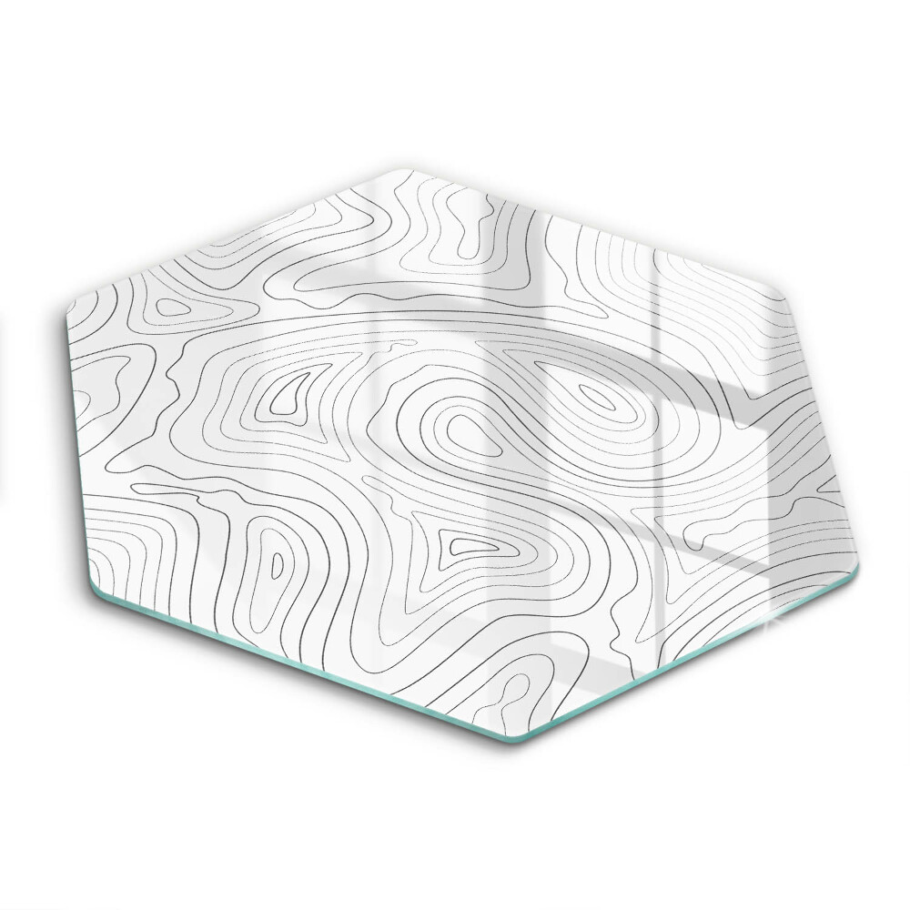 Tocător de bucătărie în formă de hexagon Forme abstracte