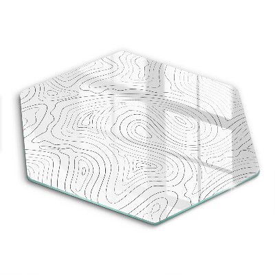 Tocător de bucătărie în formă de hexagon Forme abstracte