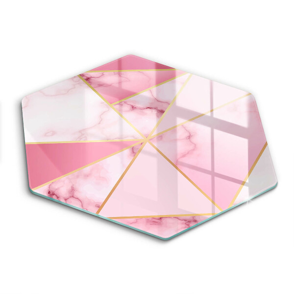 Tocător de bucătărie în formă de hexagon Marmură geometrică