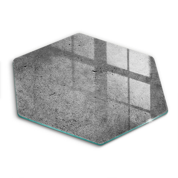 Tocător de bucătărie în formă de hexagon Textură de piatră de beton