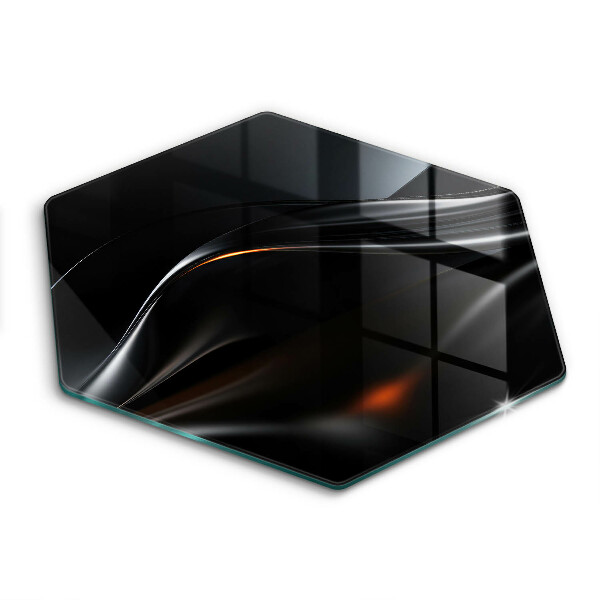 Tocător sticlă hexagonal Design 3D abstract