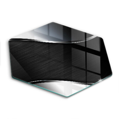 Tocător sticlă hexagonal Abstracție metalică