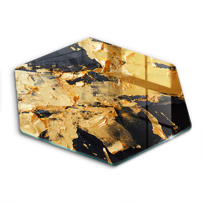 Tocător sticlă hexagonal Textură elegantă a vopselei