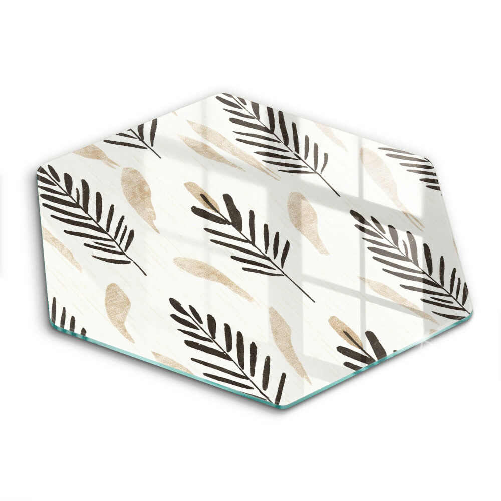 Tocător din sticlă hexagonal Plante boho