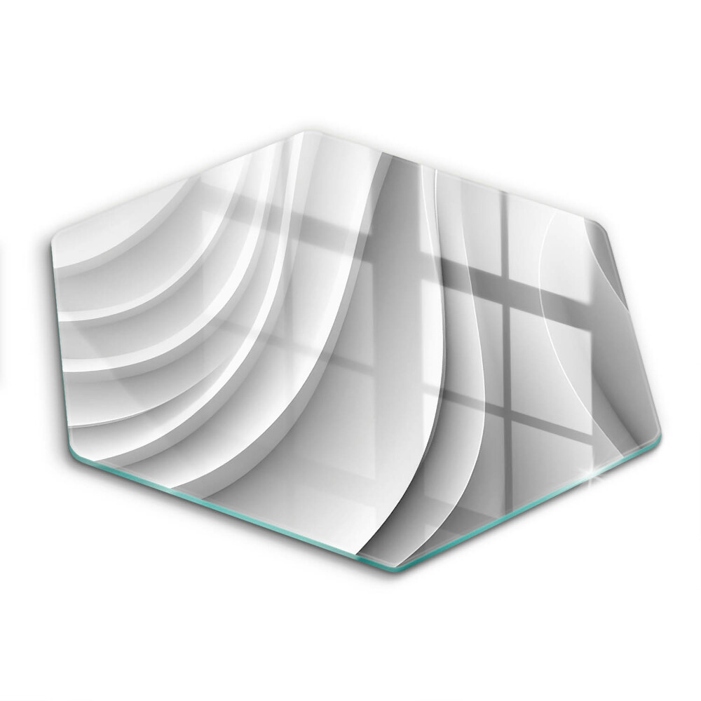 Tocător sticlă hexagonal Linii geometrice