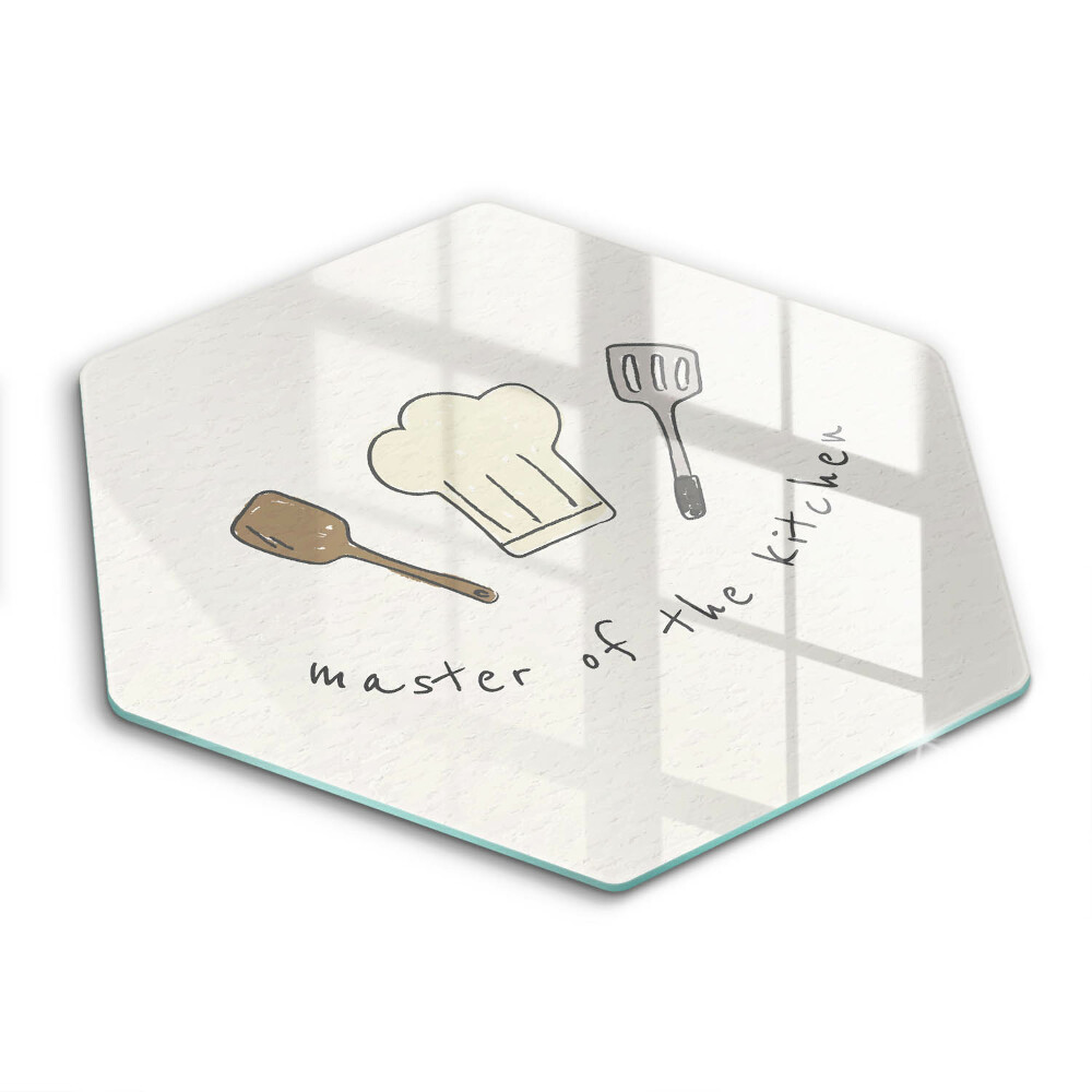 Tocător din sticlă hexagonal Maestrul Bucătăriei
