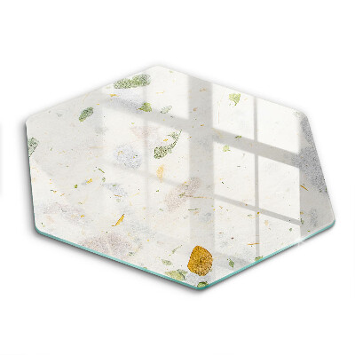 Tocător de bucătărie în formă de hexagon Frunze care cad