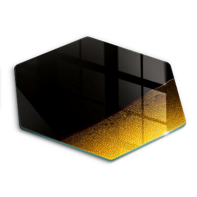 Tocător din sticlă hexagonal Bere carbogazoasă