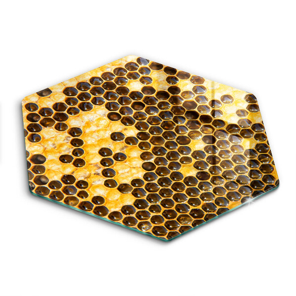 Tocător sticlă hexagonal Fagure de miere